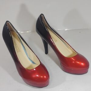 Elegant Red and Black Heels